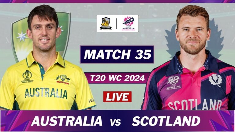 Australia Tour of Scotland: Australia vs Scotland T20 World Cup Match