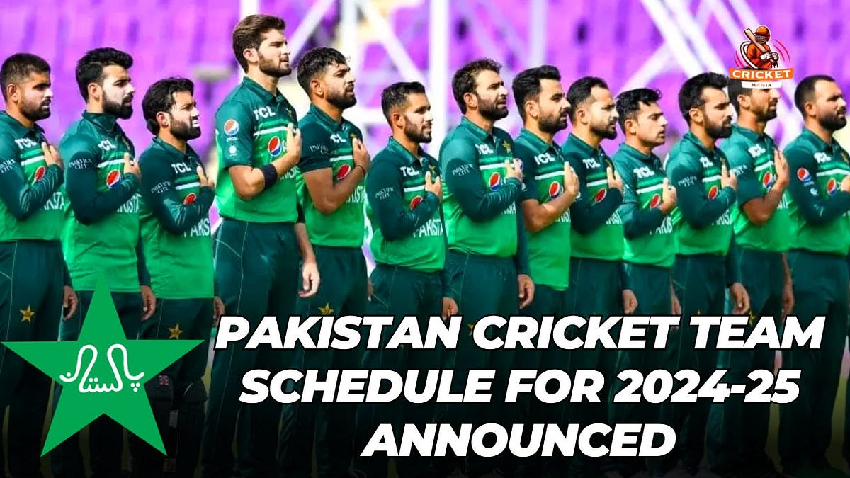 Pakistan Cricket Schedules 2024-2025