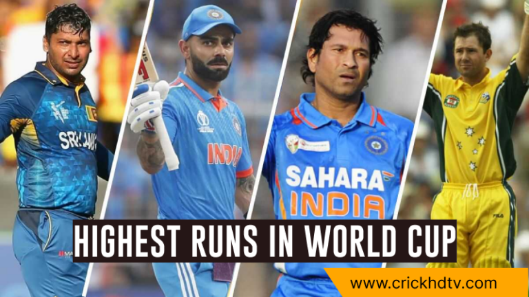 Highest Runs in World Cup: Top 50 Players With Most Runs