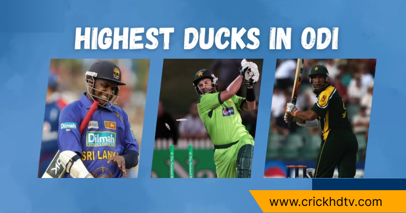 Most Ducks in ODI History: List of 50 Batsmen