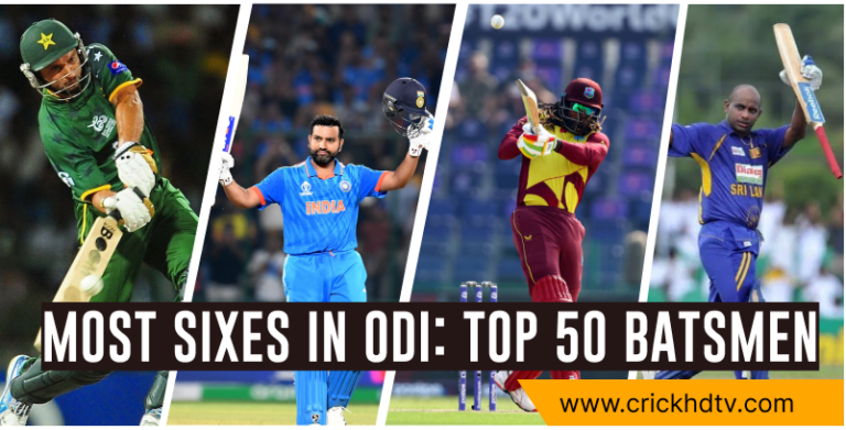 Most Sixes in ODI: Top 50 Batsmen