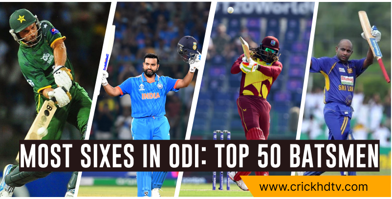 Most Sixes in ODI: Top 50 Batsmen